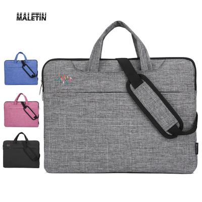 China Waterproof Nylon/Cotton/Canvas Business Bag Solid Color Notebook Bag Computer Handbag for sale