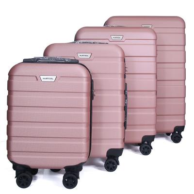 China ABS new four-piece set ABS trolley case 16 inch 20 inch 24 inch 28 4 piece set cheap for sale