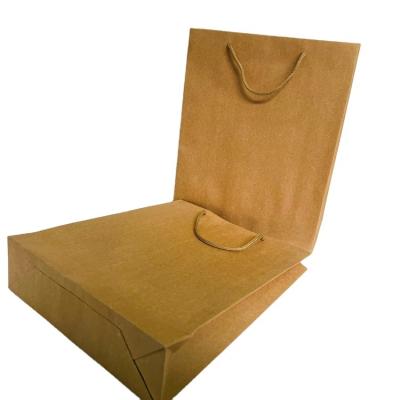 China Factory Supply Recyclable Customized Color and Logo Paper Handbag Kraft Paper Bag Handle Gift Bags for Packaging for sale