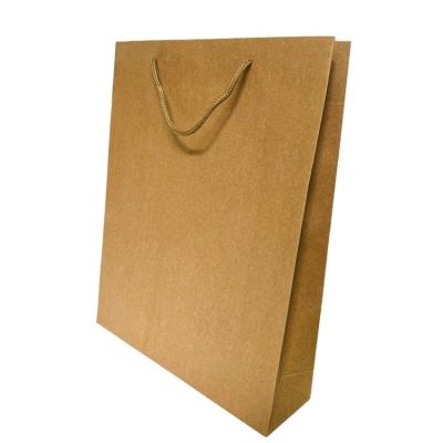 China Wholesale Cheap Price Recyclable Custom Logo Kraft Paper Gift Craft Recyclable Paper Bag Shopping Recyclable Paper Bag With Handle for sale