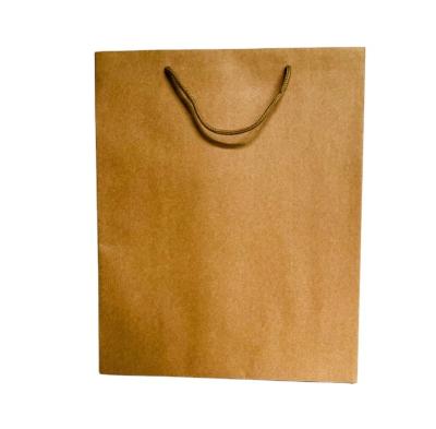 China Special Hot Selling Recyclable Hand Length Handle Paper Bag Kraft Paper Gift Recyclable Paper Bags For Packaging for sale