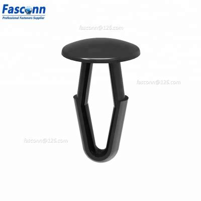 China POM Plastic Locking Drive Fasteners, Snap in Rivet, DF-137 Series with Black and White Color for sale