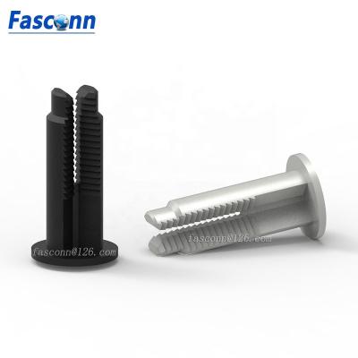 China Break Lock Rivets - Nylon66 Two Piece Set - Male/Female Mini Barbed Rivet, Small Nylon Snap Rivets, Plastic Ratchet Rivets, MBRR for sale