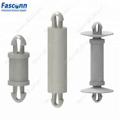 China 6/6 Mini Dual Locking Support Posts Nylon Metric Nylon, Double Side Lock-in Spacer for 2.5/3.5/2.0mm PCB Hole for sale