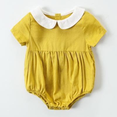 China Baby Girl Casual Ruffle Baby Infant Rompers for sale