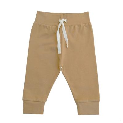 China OEM Certification Anti-pilling Organic 100%cotton Baby Long Pants for sale