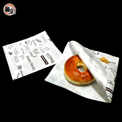 China Waterproof Wax Shawarma Burger Waterproof Parchment Paper (50pieces/bag) for sale