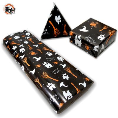 China Disposable Halloween Candy Box Wrapping Paper Environmental Disposable Decoration 50 Piece Bags for sale