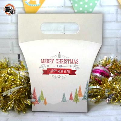 China 20 Handmade Christmas Paper Box Handmade Pieces With Handle for sale