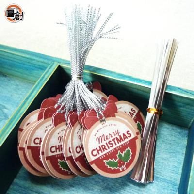 China Other Other Christmas Bell Circie Matte Lamination with String Hang Tags for sale