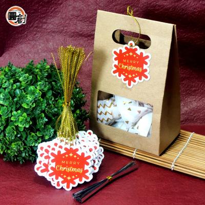 China The Other Other Snowflake Working Matte Lamination with Cardboard String Hang Tags for sale