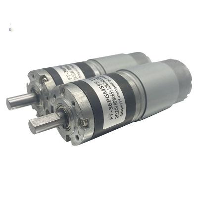 China 12V24V DC Motor 36mm Gearbox Reducer DC Planetary Gear Totally Enclosed Planetary Low Speed ​​Motor For Home Appliances for sale