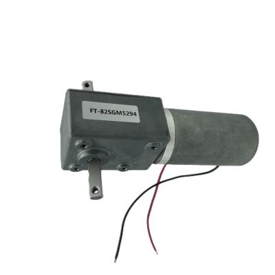 China Forot Motor Custom 82mm Worm Gear Box Reverse 12v DC Worm Gear Motor Totally Enclosed High Torque DC Motor For Dc Lock 'individual for sale