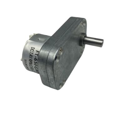 China Totally Enclosed Low Speed ​​Dc Brushed Motor Geared 12 Volt Dc Flat Vertical Gear Motor for sale