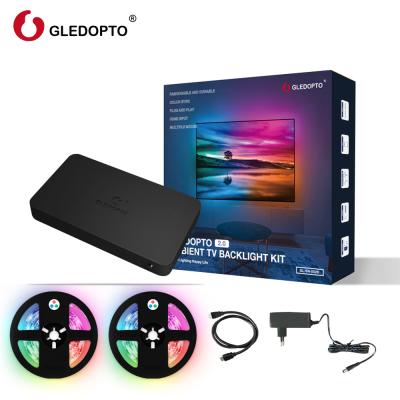 China Surround lighting for TV entertainment & Game Gledopto GL-SN-002K Game HDMI Sync Box New Atmosphere LED TV Backlight Kit For 40-60 Inch TV PC Monitor for sale