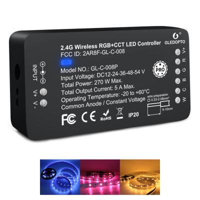 China New Gledopto ZigBee 3.0 RGB+CCT LED Strip Controller / Receiver From Flame Retardant Material Protocol for sale