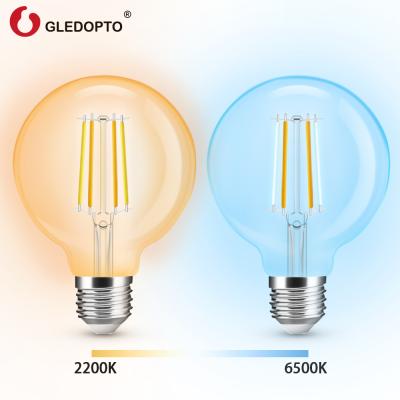 China Dimmable 7w 220v Dimmable 7w 220v Vintage LED Filament LED Clear LED Glass Bulb Light for sale