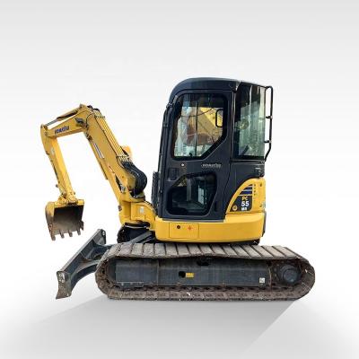 China Cheap 2018 Japan Original Small 5 Ton Crawler Machinery Used Komatsu Pc55mr Excavator with Price 0.16 mÂ³ for sale