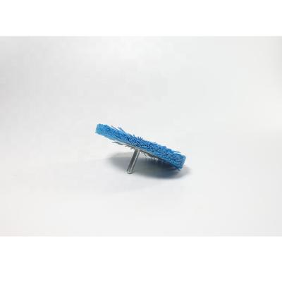 China Cleaning Made In China Small Diameter Miniature Abrasive Wheel Brush With Shank For Sale for sale