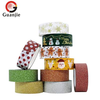 China Customized waterproof decorative washi fashional decoration glitter hot tape for sale