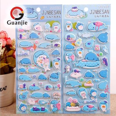 China Durable Custom Die Cut Kids Foam Stickers, Puffy PVC Vinyl 3d Cartoon EVA Foam Stickers for sale