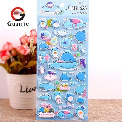 China Waterproof+Eco-friendly New Design Decorative 3D PVC Puffy Stickers for sale