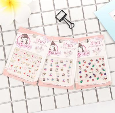 China Cartoon Nail Waterproof Sticker for Kids for sale