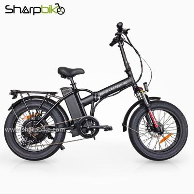 China 48V standard 1000W 20 inch fat tire folding SP20EFB-Z electric bike for sale