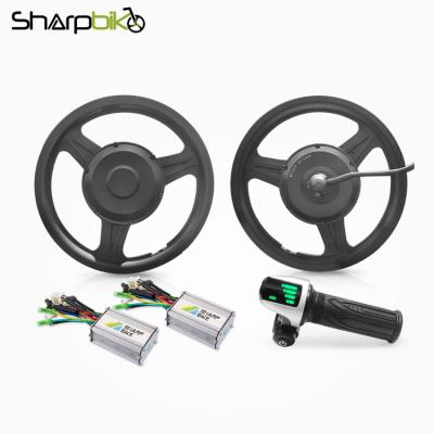 China Sharpbike aluminum alloy dual single axle tricycle motor controller system electric motor kit for trailer for sale