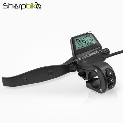 China PC+ABS+A356 Sharpbike Aluminum Electric Bicycle Brake Lever With LCD Display 160PDD for sale