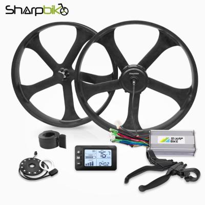 China Sharpbike 26 Inch Fat Tire Hub Motor Kit 52v 1500w Electric Bike Kit 48v 26