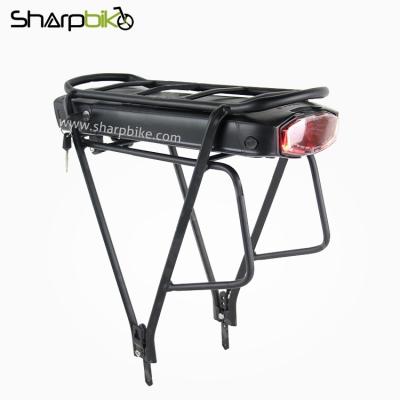 China 36V / 48V Li Ion Electric Bike Rear Rack Battery 10 - 20Ah for sale