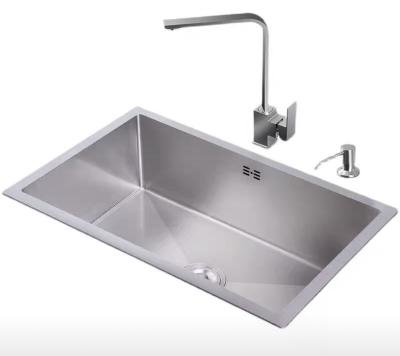 China Without Faucet HP Factory Manufacturer Super Large Single Sink Nano Kitchen Sink Stainless Steel 304 Modern Polished Faucet Kitchen 3 Years for sale