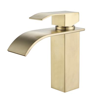 China Other HongPin Factory supply discount price golden basin faucet 304 stainless steel basin faucet for sale