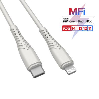 China Durable Fast Charging OEM MFi Certified C94 For iPhone Apple Cable 18W PD Fast Charging Cables MFi Cabo USB Chip Attach Type C To Power On Cable for sale