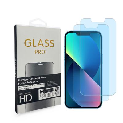 China Wholesale Anti-scratch Factory Package 9H 2.5D 2 3 Anti-blue Light Tempered Glass For Screen Protector Tempered Glass For iphone 13 12 pro Max for sale