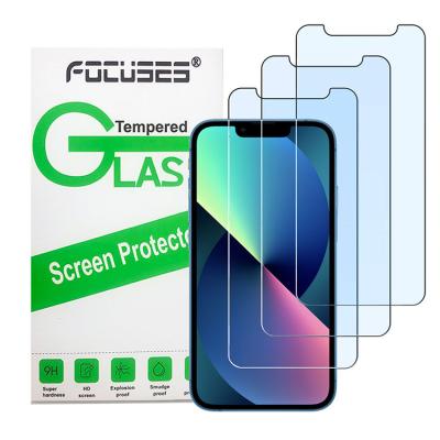 China Wholesale Anti-scratch Factory Package 9H 2.5D Anti-blue Light Tempered Glass 2 3 For iPhone 12 Screen Protector Tempered Glass For iphone 13 for sale