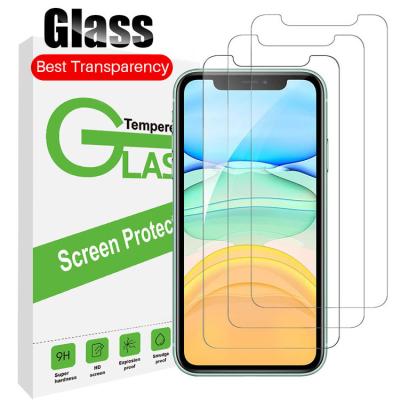 China 3pack Anti-explosion Anti-fingerprint Tempered Glass For iPhone 13 Mobile Phone 0.33mm Hardness 9H 2.5D Clear Screen Protector for sale