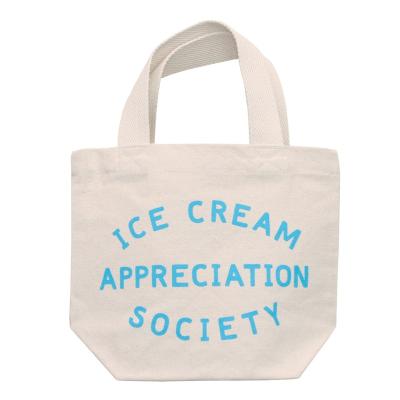 China B027 Cute Child Beach Bag Kids Lunch Tote Canvas Bag Ice Cream Appreciation Society Cute Handled Little Canvas Bag for sale