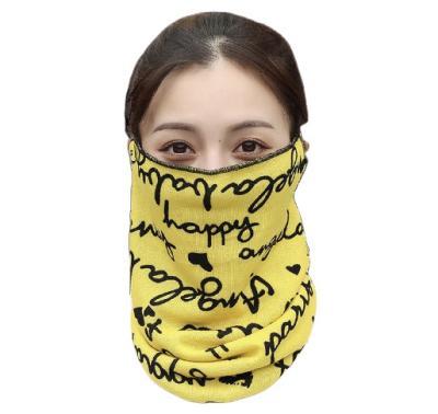 China High Quality Printed Polyester Triangle Bandana Face Cooling Outdoor Cover With Ear Loop for sale