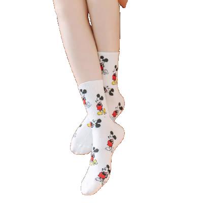 China Hot Selling Customized In Tube Cotton Socks Cartoon Socks Cute Cartoon Socks Women for sale