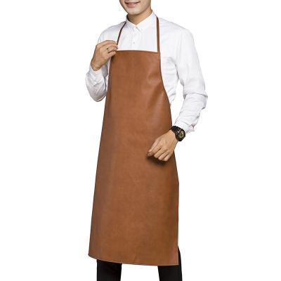 China Customized OEM Customized Leatherette Waterproof And Oilproof Fabric Adjustable Apron for sale