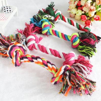 China Durable Free Samples Dog Toy Cheap Double Knot Rope Bite Dog Toys Durable Chew Toy Rope Stuffed Dog Toys for sale