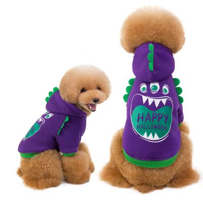 China Viable Casual Pet Clothes Creative Funny Purple Dog Biped Pet Clothes Halloween Pet Supplies for sale