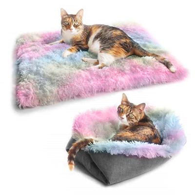 China Warm Cat Kennel Luxury Pet Bed Four Seasons Pet Cat Bed Kennel Dog Plush Cushion Cheap Wholesale Breathable for sale