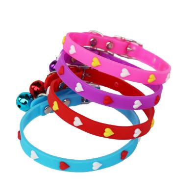 China Personalized Pet Collars Multi-pattern Silicone Bells Cat Collars Small Dogs Cat Supplies for sale