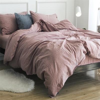 China Wholesale Environmental Washed Pure French Linen 5pcs Bedding Sets King Sizes for sale