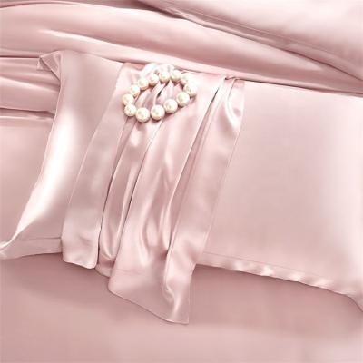 China Wholesale Waterproof Oxford Style Back Opening 100% Pure Silk Pillowcases With 5cm Edge for sale