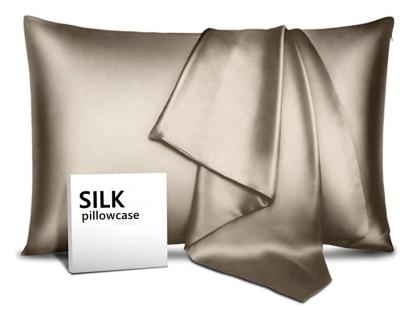 China Non-Toxic 100% Silk Charmeuse Pillowcases 19mm Side Envelope Style Packed With Customized Gift Boxes for sale