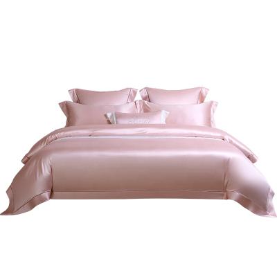 China New Arrival Anti-Static OEM Luxury 100% Silk Satin Bedding Sets 4pcs 22 Momme for sale